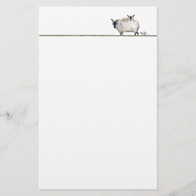 Sheep Stationery (Front)