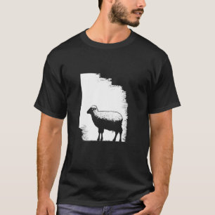 Sheep Stencil Art T-Shirt