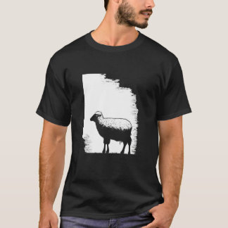 Sheep Stencil Art T-Shirt