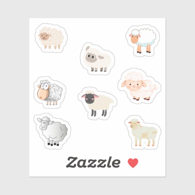 Sheep Stickers (Sheet)