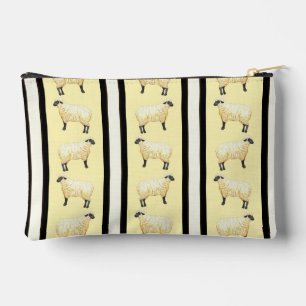 Sheep Stripe Zipper Bag