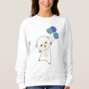 Sheep Sweet Animals Flies Balloons For Children Sweatshirt