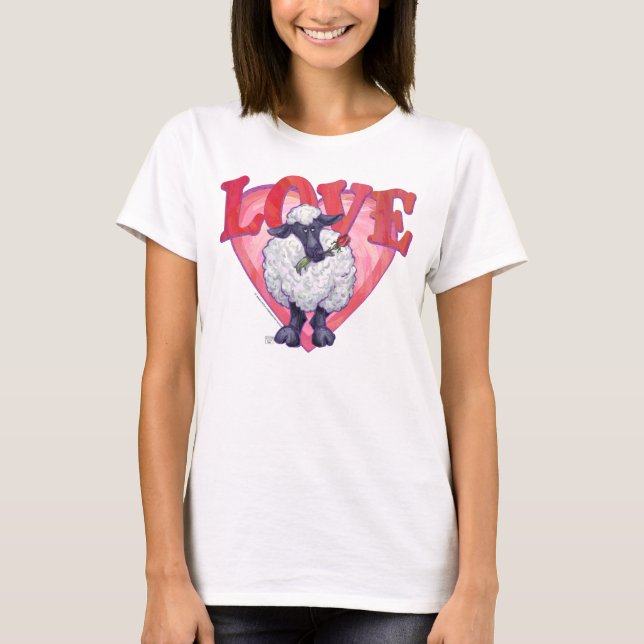 Sheep Valentine's Day T-Shirt (Front)