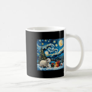 Sheep Van Gogh Style Starry Night Christmas Winter Coffee Mug