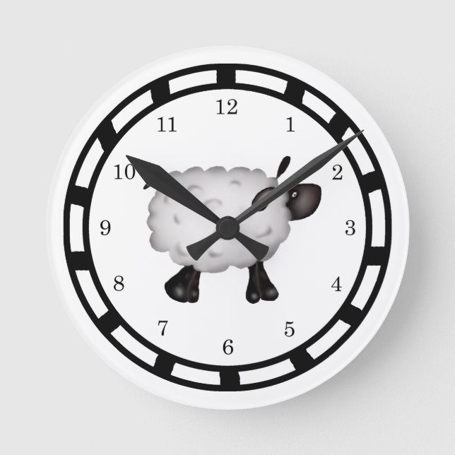 Sheep Wall Clock (Front)