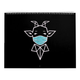 Sheep Wearing Mask   Simple Sheep Present Calendar
