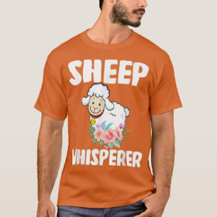Sheep Whisperer Cute Sheep Floral Flower Farm Farm T-Shirt