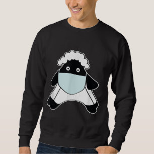 Sheep with face mask Animal Owner Gift Sweatshirt
