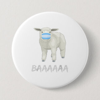 Sheep with mask  TShirt 7.5 Cm Round Badge