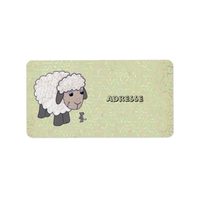 sheep with mouse label (Front)