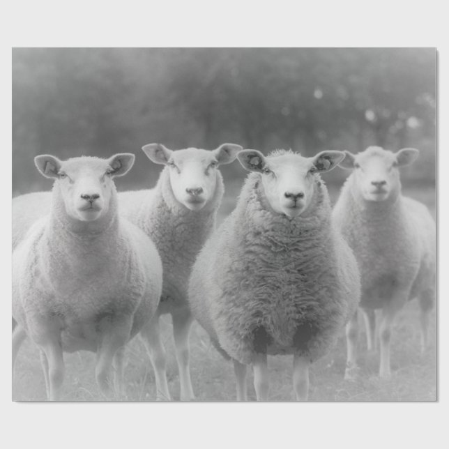 Sheep Wrapping Paper (Flat)