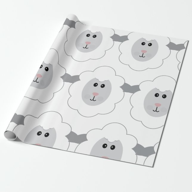 Sheep Wrapping Paper (Unrolled)