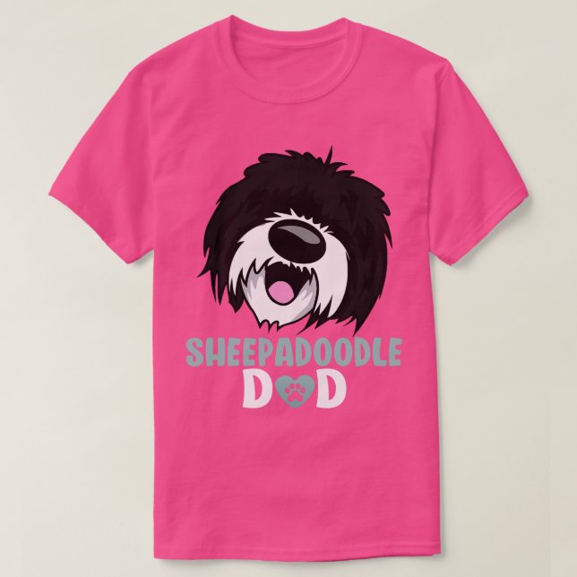 Sheepadle Dad Adorable Sheepadle Father Dog Lovers T-Shirt (Design Front)
