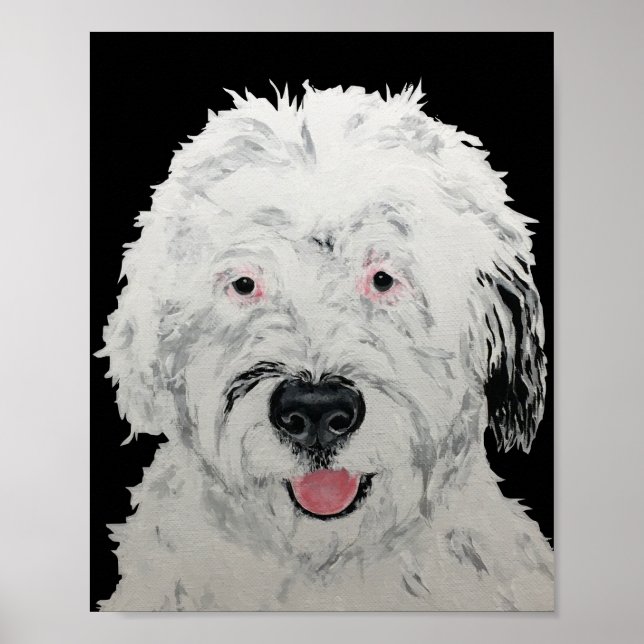 Sheepadoodle Art Poster (Front)