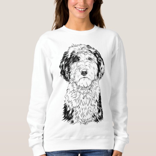Sheepadoodle Dog Mum Dog Lover Sweatshirt (Front)