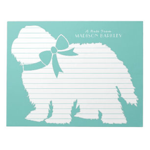 Sheepdog Puppy Old English Sheep Dog Notepad