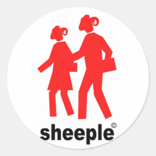 Sheeple Classic Round Sticker