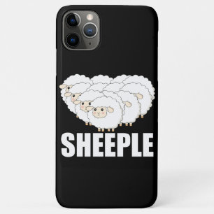 Sheeple Question Nothing Remain Terrified - Sheep Case-Mate iPhone Case