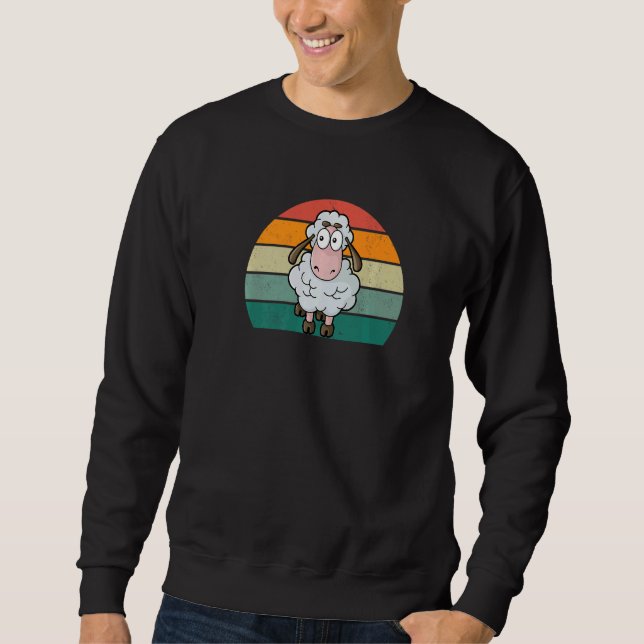 Sheeps flock goat lamb lambs sheep wool yarn sheph sweatshirt (Front)