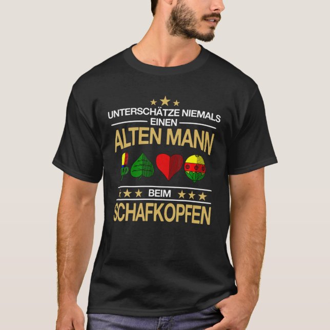 Sheep's Head Card Game Saying Gift Idea T-Shirt (Front)