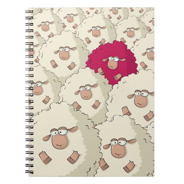 Sheeps Pattern Notebook (Front)