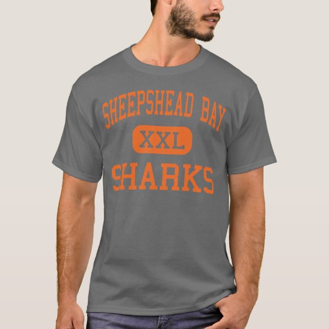Sheepshead Bay - Sharks - High - Brooklyn New York T-Shirt (Front)