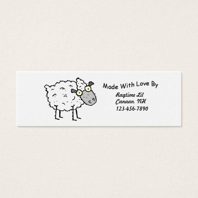 Sheepy Fabric Tags (Front)