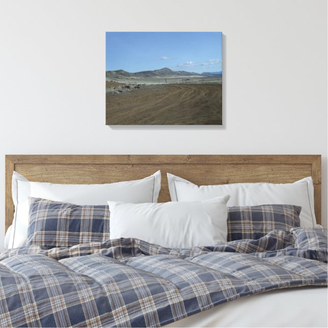 Sheepy Ridge 2 Canvas Print (Insitu(Bedroom))