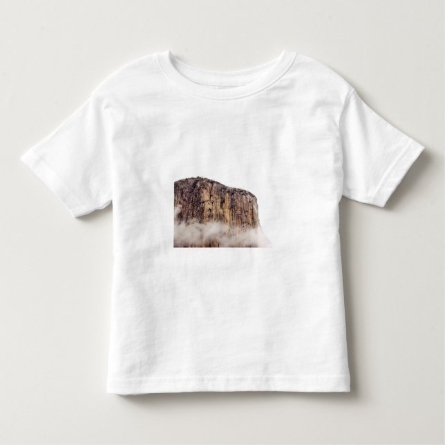 Sheer cliff rising above clouds toddler T-Shirt (Front)