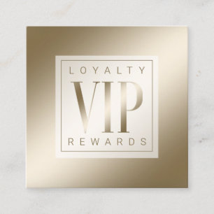 Sheer Elegant Luxurious Golden Shine VIP Loyalty Card