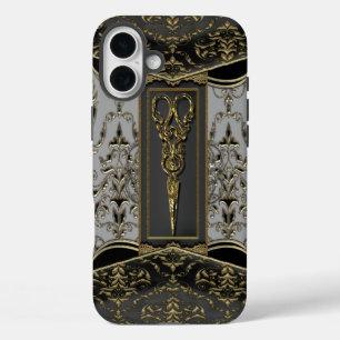 Sheer Hazlehurst Antiqued Scissors V iPhone 16 Plus Case