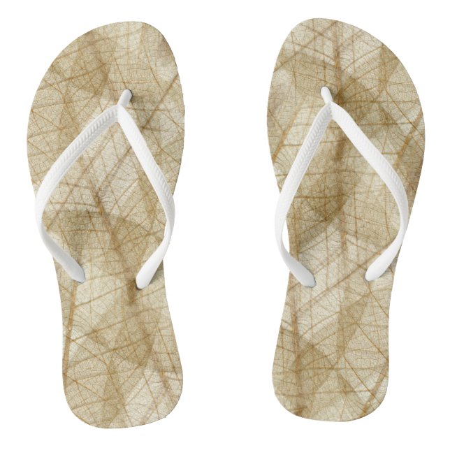Sheer Lace Leaves Jandals (Footbed)