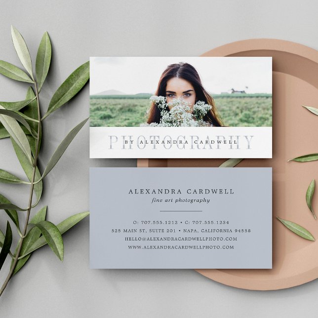 Sheer Stripe | Photographer Business Card (Creator Uploaded)