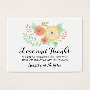 Sheer Summer Flowers Favour Tag