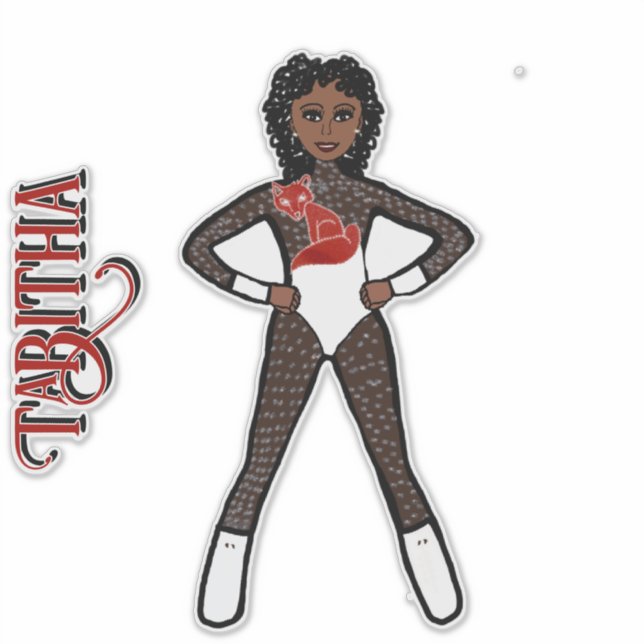 Sheer White Spark  Dancer #1 Sticker (Front)