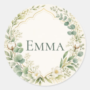Sheet:Botanical Baby Shower Envelope Seal