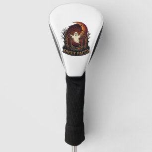 Sheet Faced Ghost Halloween Spooky Trees Moon_1 Golf Head Cover