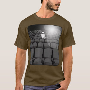 Sheet Ghost Haunted Movie Theatre Sad Spooky Theat T-Shirt