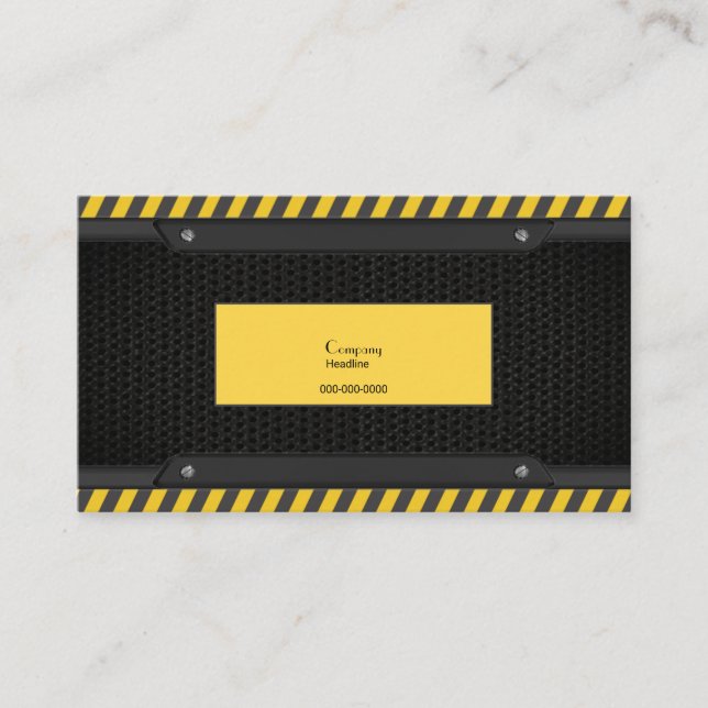 Sheet Metal Business Card (Front)