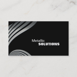 Sheet Metal Trade Business Card - Black & Silver