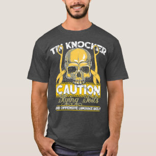 Sheet Metal Worker Gifts Funny Tin Knocker Flying  T-Shirt