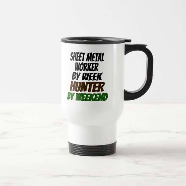 Sheet Metal Worker Hunter Travel Mug (Right)