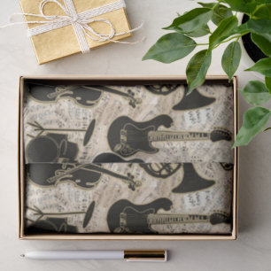 Sheet Music and Instruments Black/Gold ID481