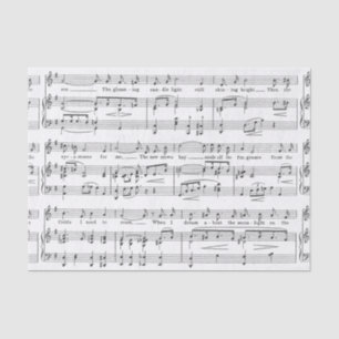 Sheet Music Black and White Pattern