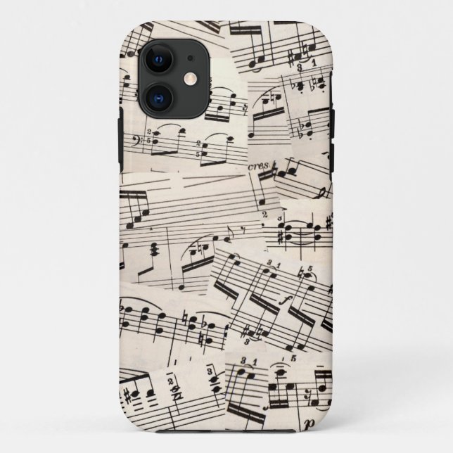 Sheet Music Collage Case-Mate iPhone Case (Back)