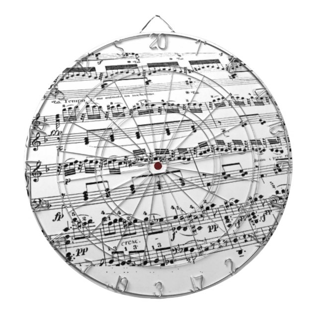 Sheet Music Dartboard (Front)