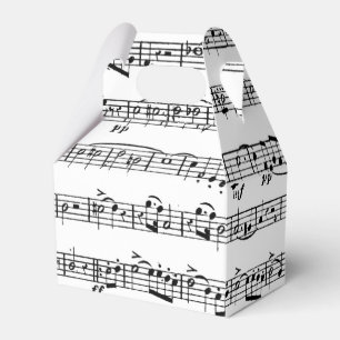 Sheet Music for Piano Recital Favour Box