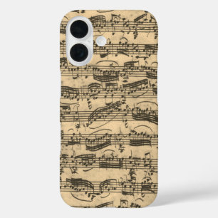 Sheet Music from JS Bach iPhone 16 Case