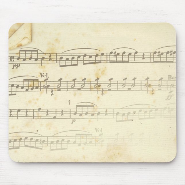 sheet music mouse pad (Front)
