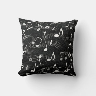 Sheet Music Notes Design Cushion